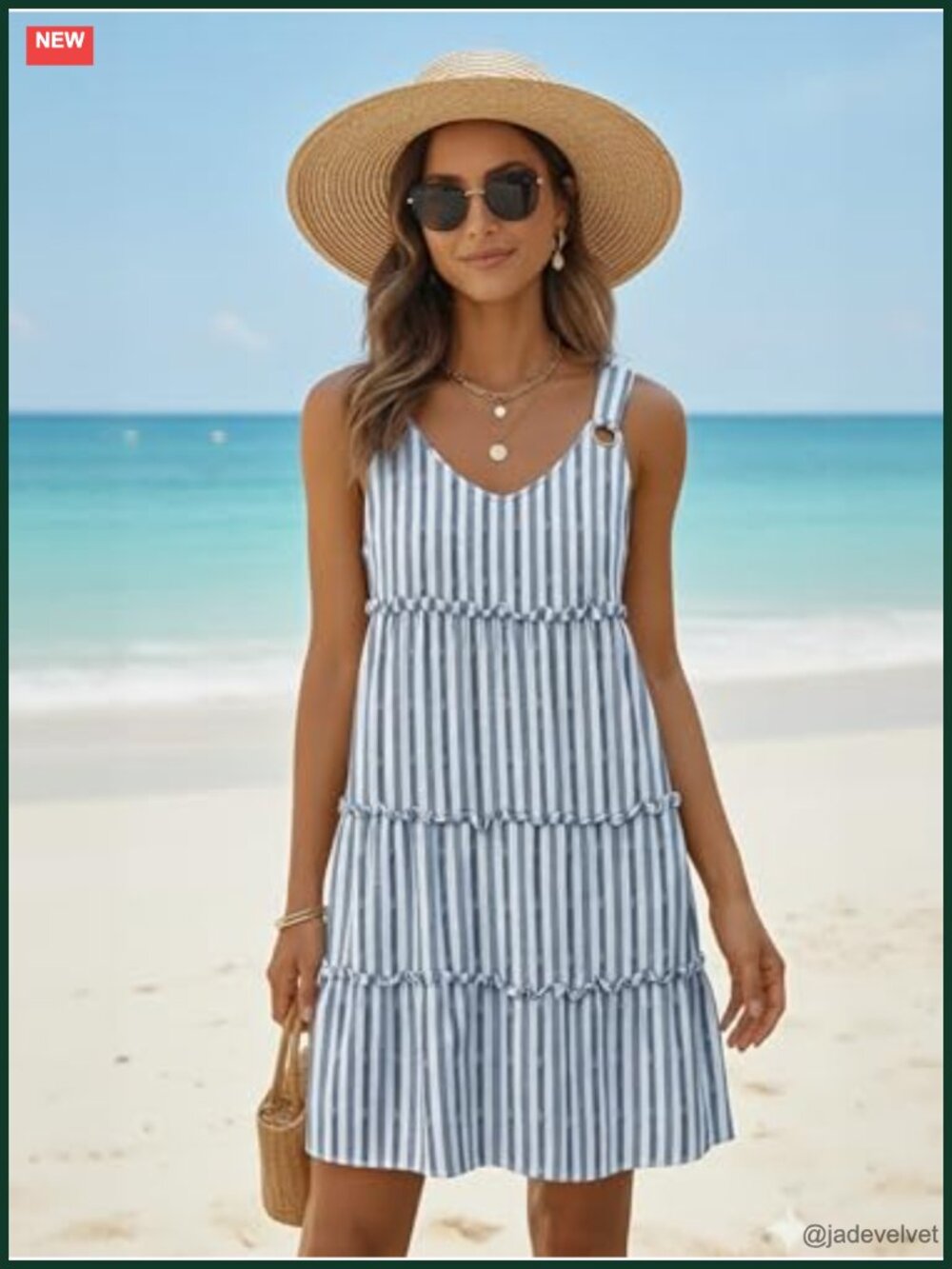 Summer Dresses for Women 2026 Sundresses Sleeveless Beach Cover Up Casual Sun - Picture 3 of 6
